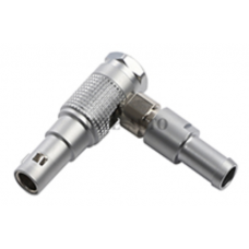INT-THG.00(Z) 00B right-angle plugs, M7 size, cable collet, nut fit fitting bend relief