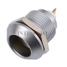 INT-ZRA.1E 1E waterproof coaxial fixed receptacle, solder contacts