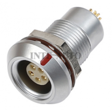 INT-MHG B series panel mount connector, nut fix, watertight and vacuum-tight