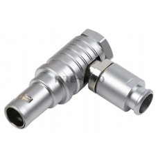 INT-THG(Z) B series elbow plug, 2 to 32 pins, nut for fitting bend relief.
